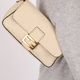 Fendi 1974 Cream Sellerissima Baguette GHW - FashioNica