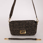 Fendi 2021 Interlace FF Zucca 1974 Medium Baguette - FashioNica