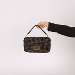 Fendi 2021 Interlace FF Zucca 1974 Medium Baguette - FashioNica