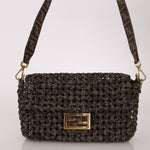 Fendi 2021 Interlace FF Zucca 1974 Medium Baguette - FashioNica
