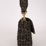 Fendi 2021 Interlace FF Zucca 1974 Medium Baguette - FashioNica
