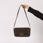 Fendi 2021 Interlace FF Zucca 1974 Medium Baguette - FashioNica