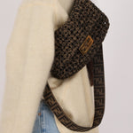 Fendi 2021 Interlace FF Zucca 1974 Medium Baguette - FashioNica