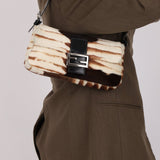 Fendi Animal Print Ponyhair Baguette - FashioNica