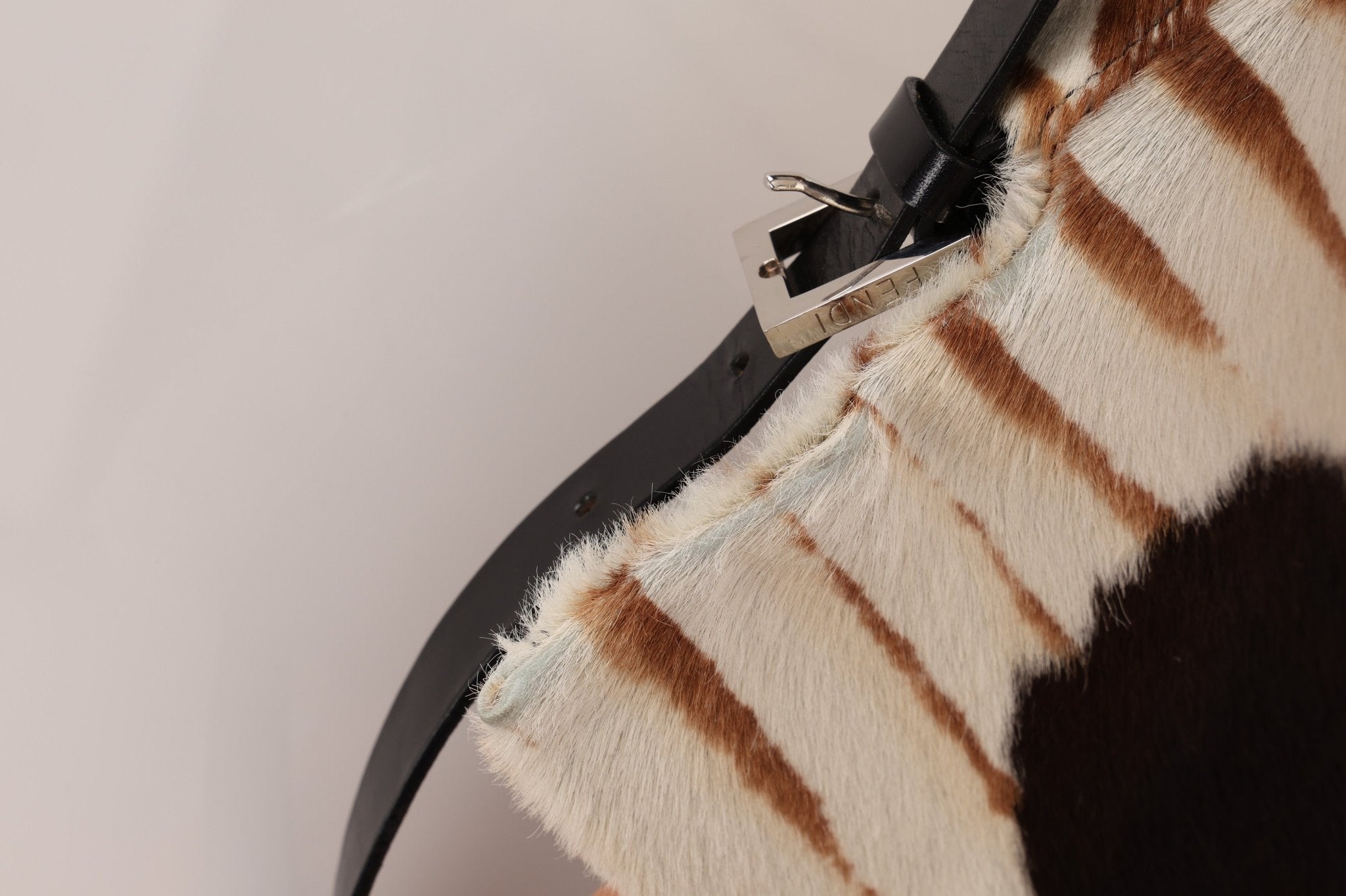 Fendi Animal Print Ponyhair Baguette - FashioNica