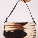 Fendi Animal Print Ponyhair Baguette - FashioNica