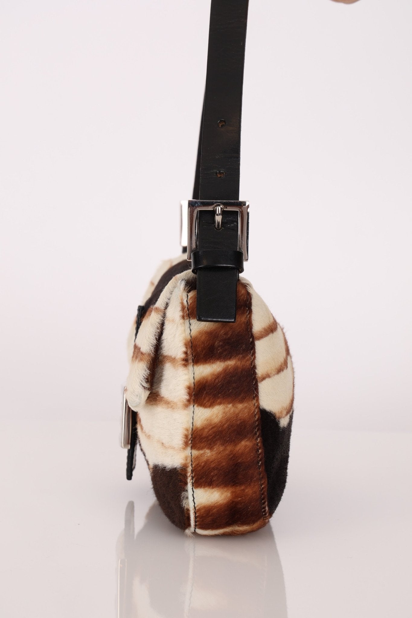 Fendi Animal Print Ponyhair Baguette - FashioNica
