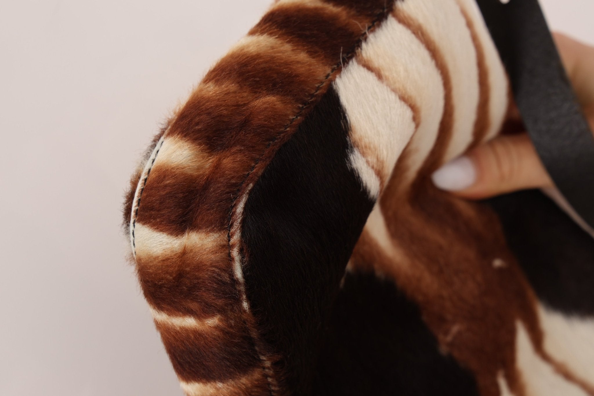 Fendi Animal Print Ponyhair Baguette - FashioNica