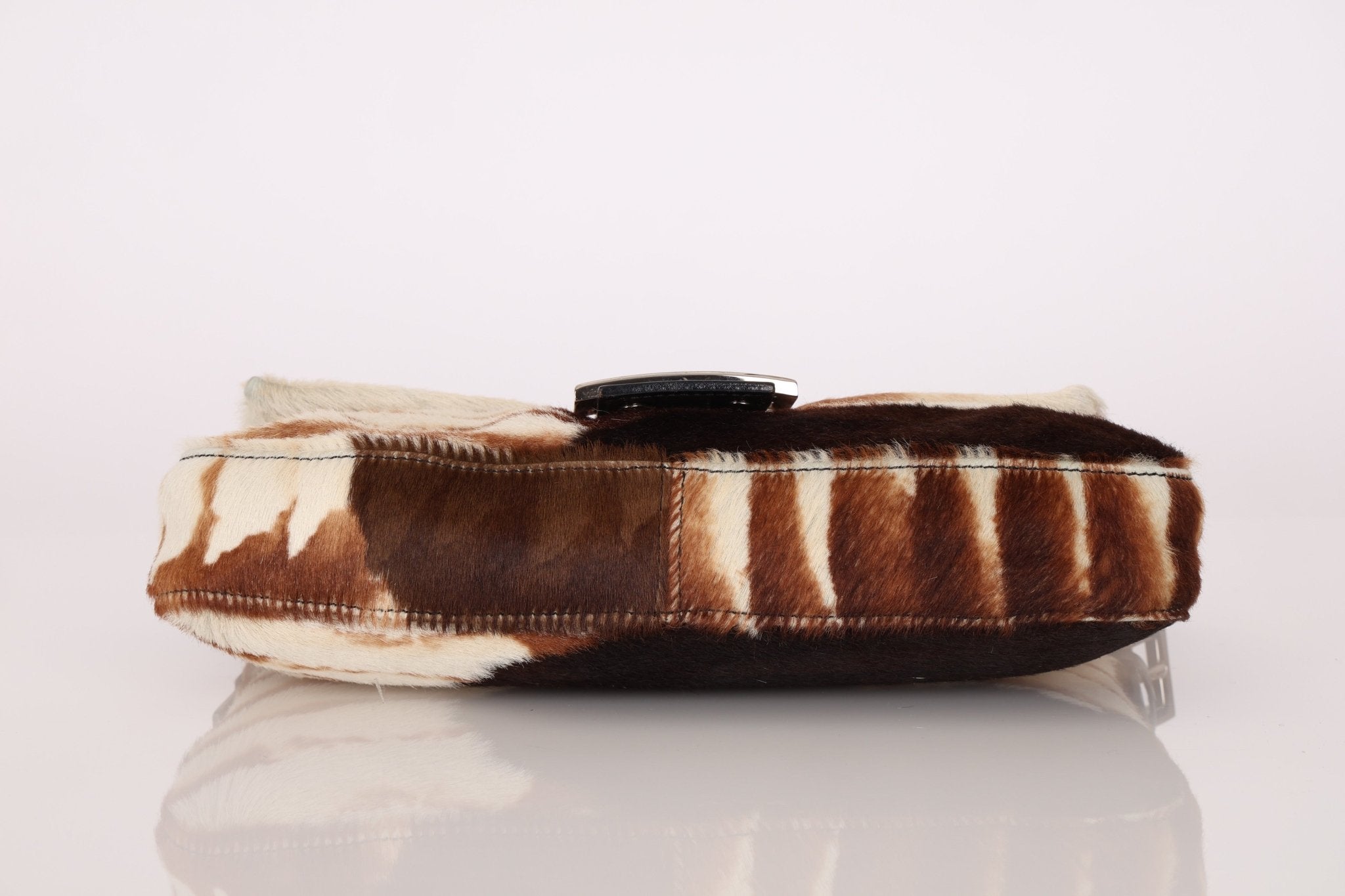 Fendi Animal Print Ponyhair Baguette - FashioNica