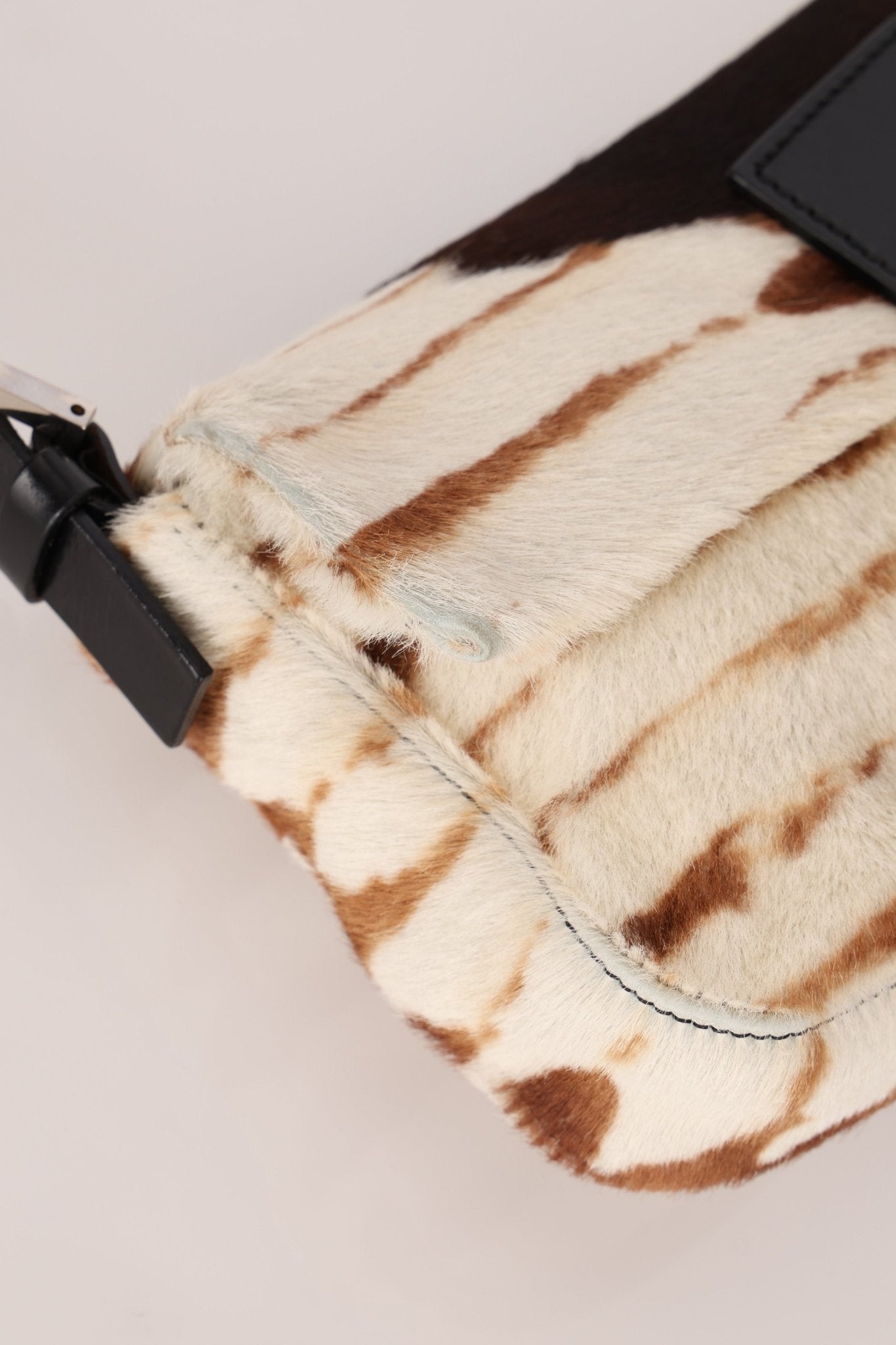 Fendi Animal Print Ponyhair Baguette - FashioNica