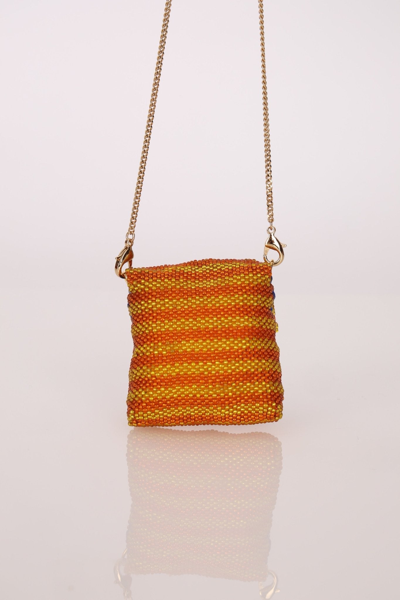 Fendi Beaded Floral Chain Micro Bag - FashioNica