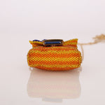 Fendi Beaded Floral Chain Micro Bag - FashioNica