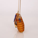 Fendi Beaded Floral Chain Micro Bag - FashioNica