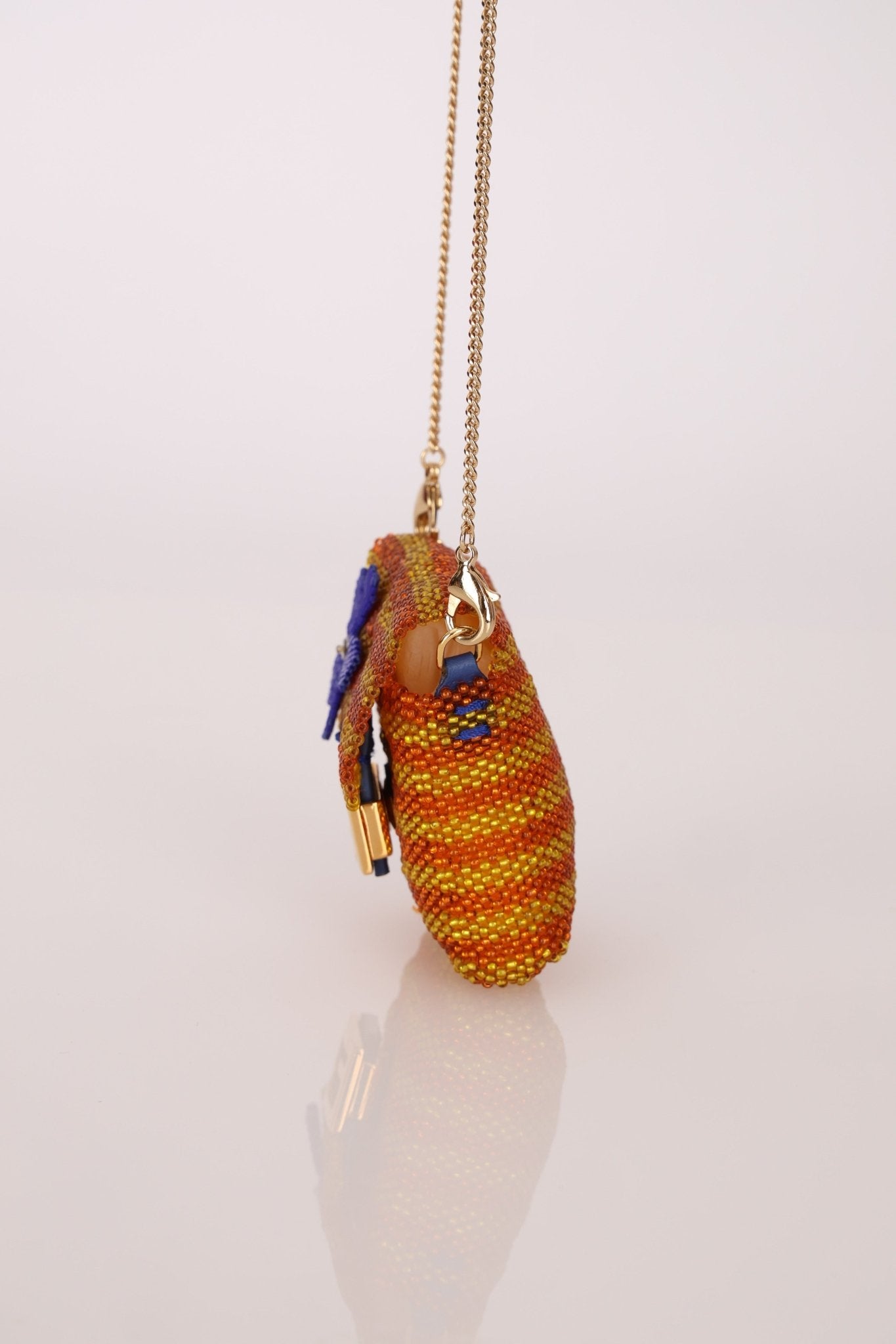 Fendi Beaded Floral Chain Micro Bag - FashioNica