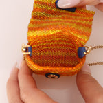 Fendi Beaded Floral Chain Micro Bag - FashioNica