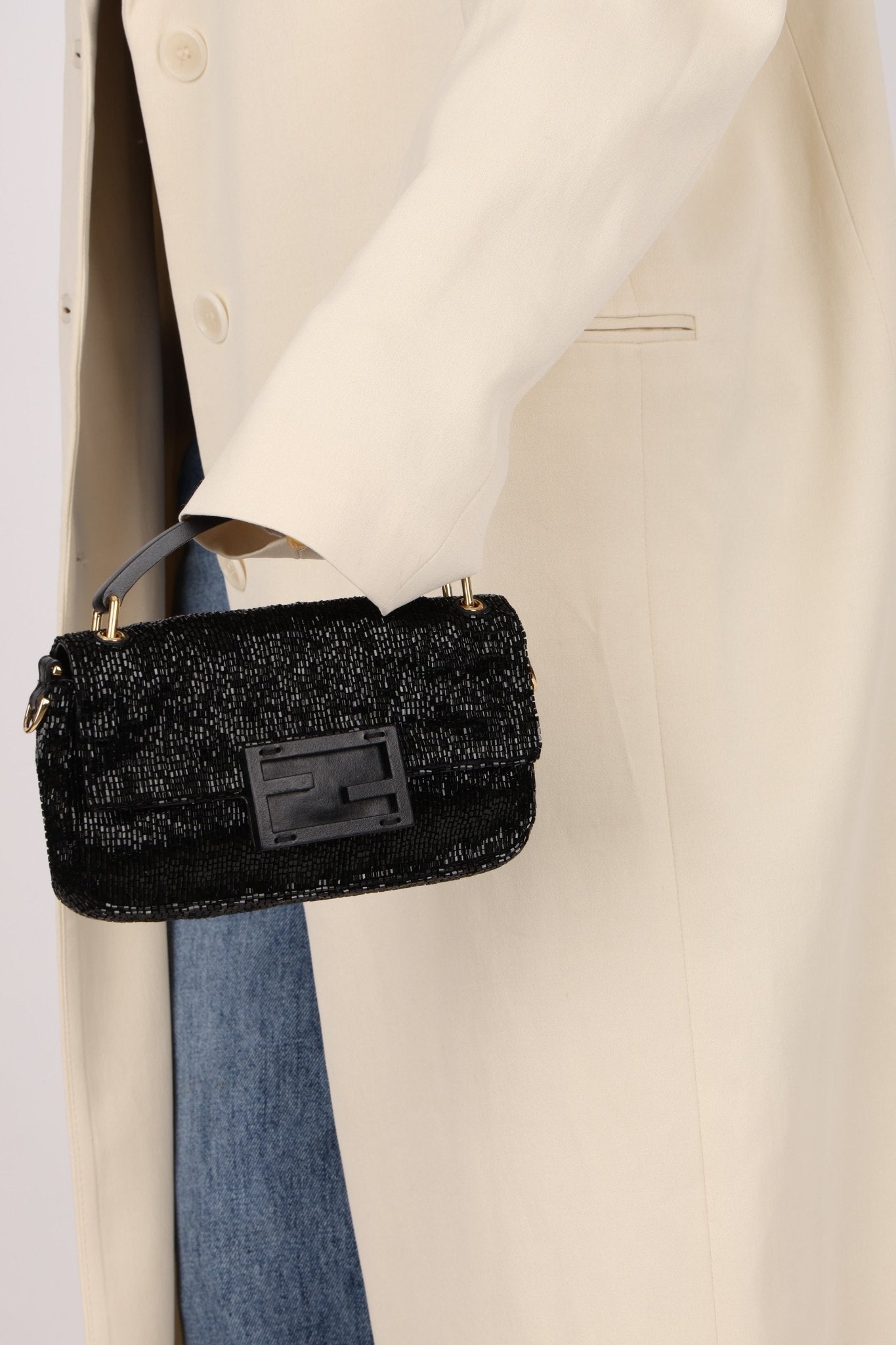Fendi Beaded Mini Baguette - FashioNica