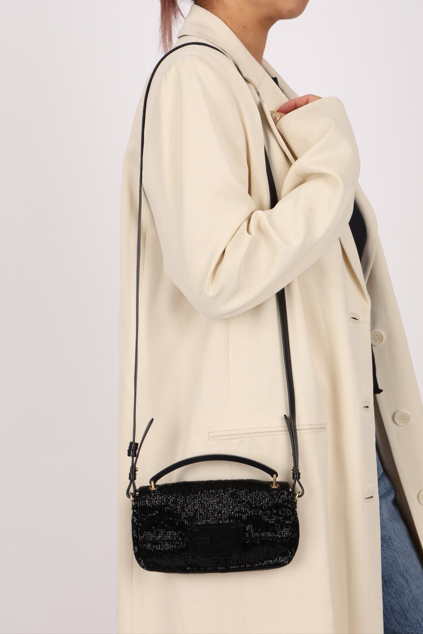 Fendi Beaded Mini Baguette - FashioNica