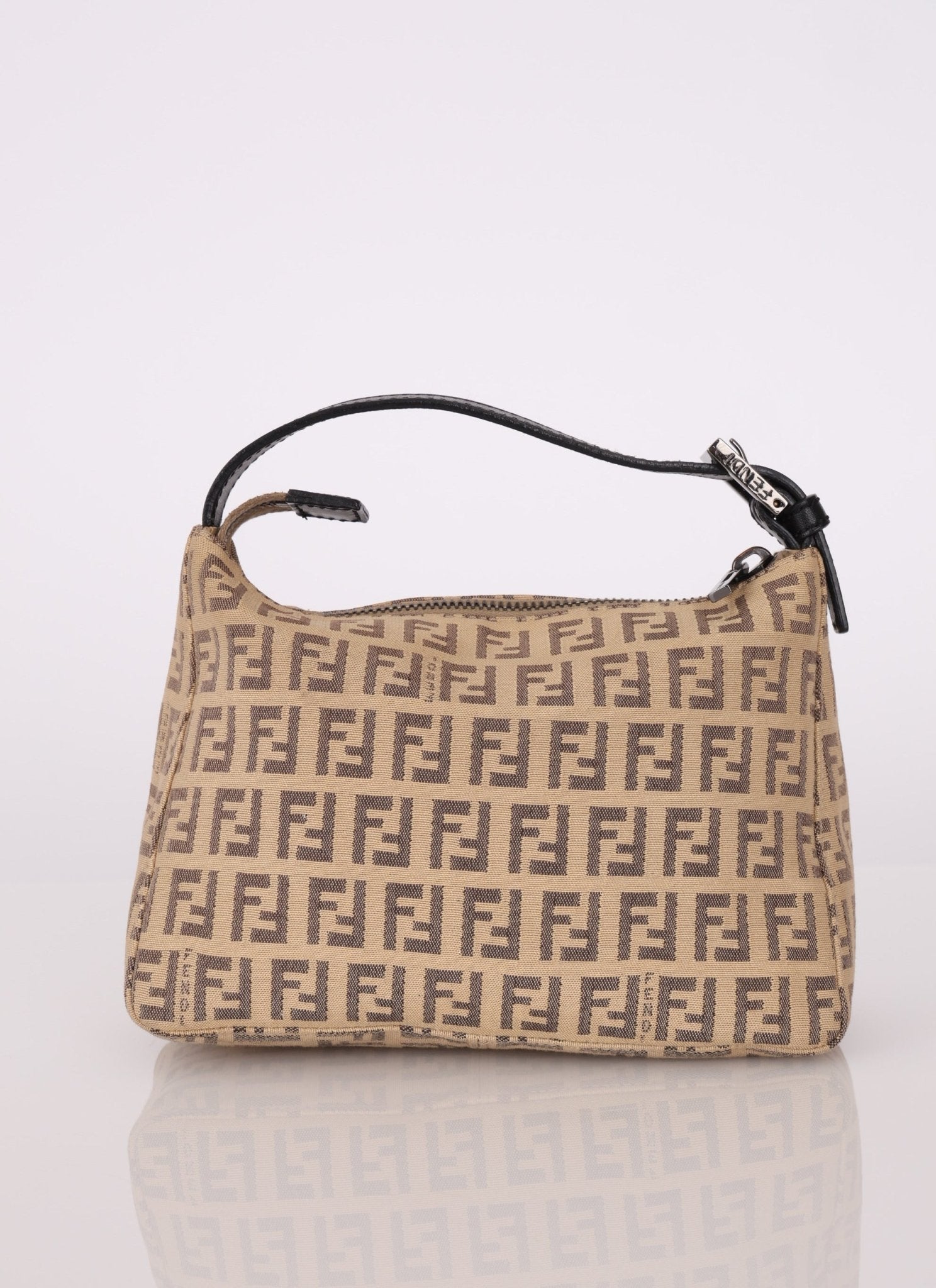 Fendi Beige Zucchino Mini Pochette - FashioNica