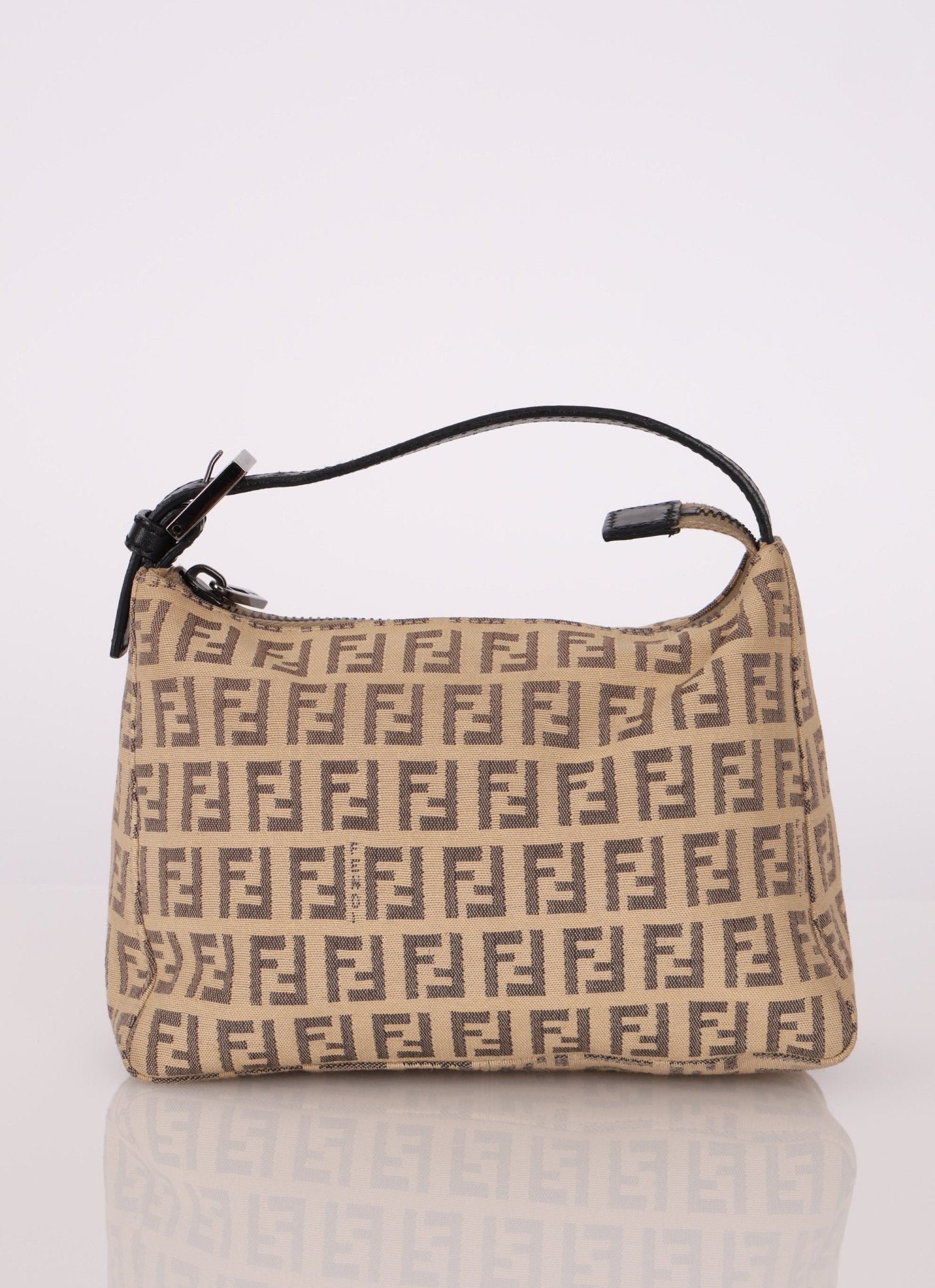 Fendi Beige Zucchino Mini Pochette - FashioNica