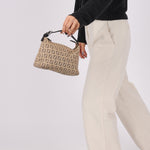 Fendi Beige Zucchino Mini Pochette - FashioNica