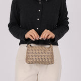 Fendi Beige Zucchino Mini Pochette - FashioNica