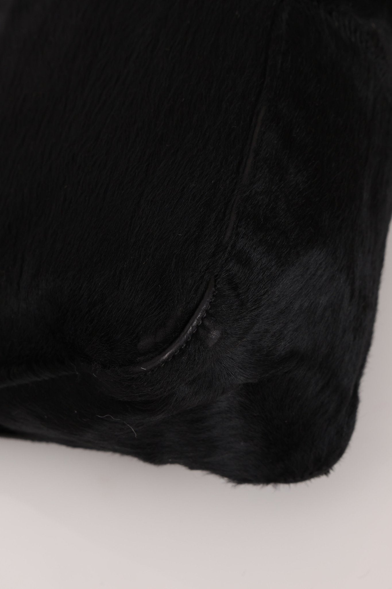 Fendi Black Ponyhair Mama Baguette Bag GHW - FashioNica