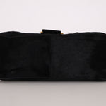 Fendi Black Ponyhair Mama Baguette Bag GHW - FashioNica