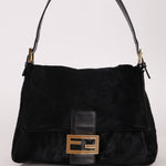 Fendi Black Ponyhair Mama Baguette Bag GHW - FashioNica