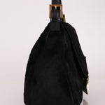 Fendi Black Ponyhair Mama Baguette Bag GHW - FashioNica