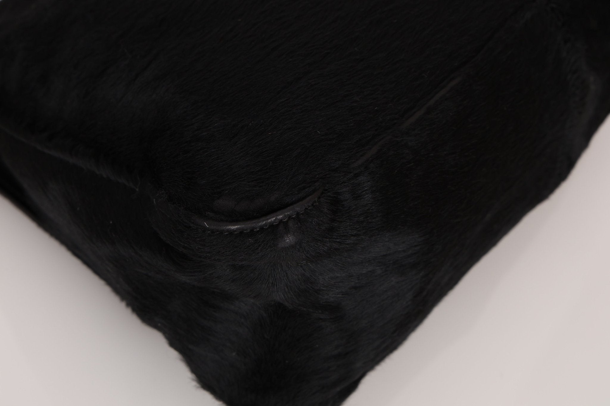 Fendi Black Ponyhair Mama Baguette Bag GHW - FashioNica