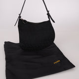 Fendi Black Zucchino Oyster Bag - FashioNica