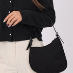 Fendi Black Zucchino Oyster Bag - FashioNica