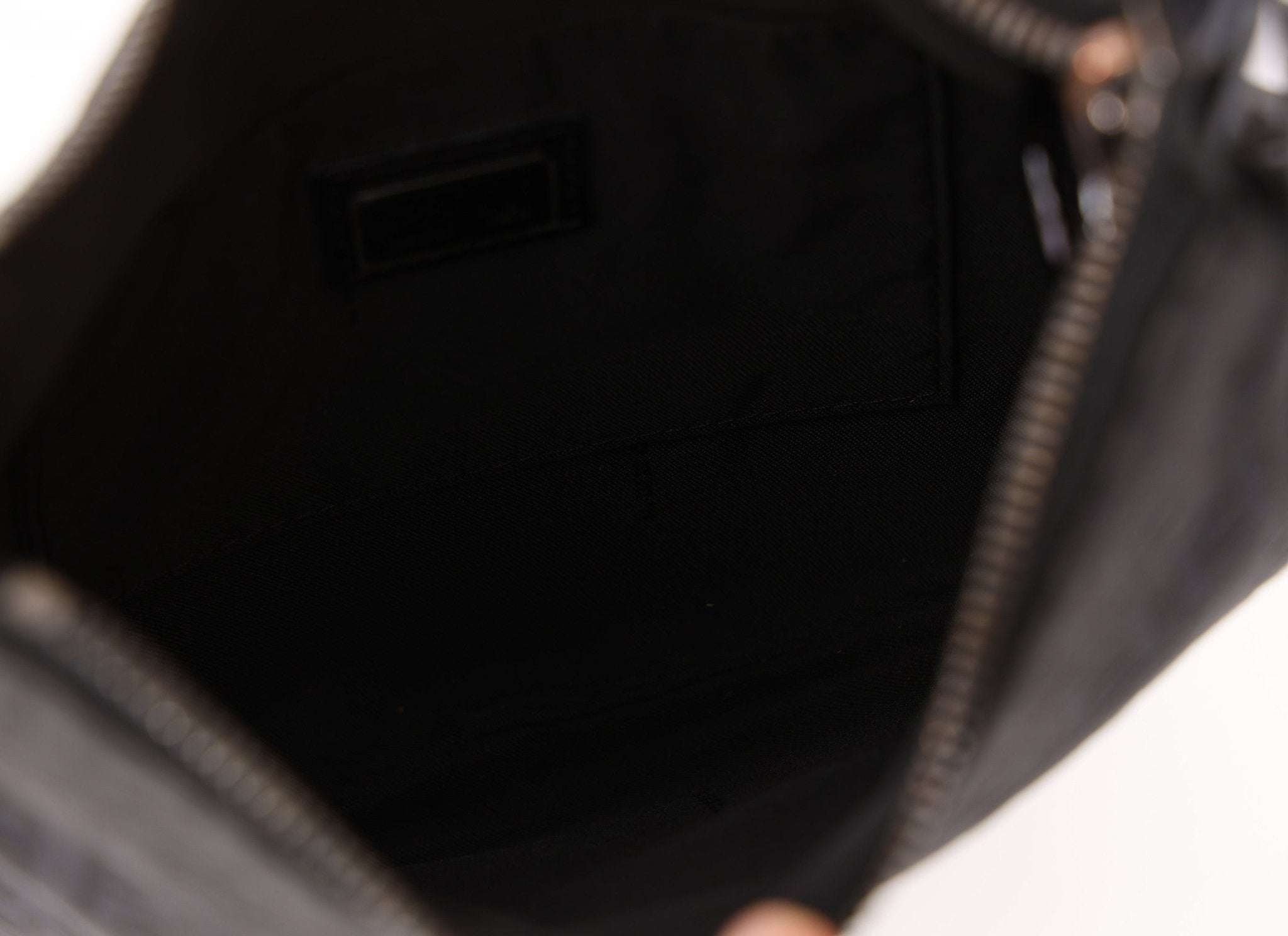 Fendi Black Zucchino Oyster Bag - FashioNica