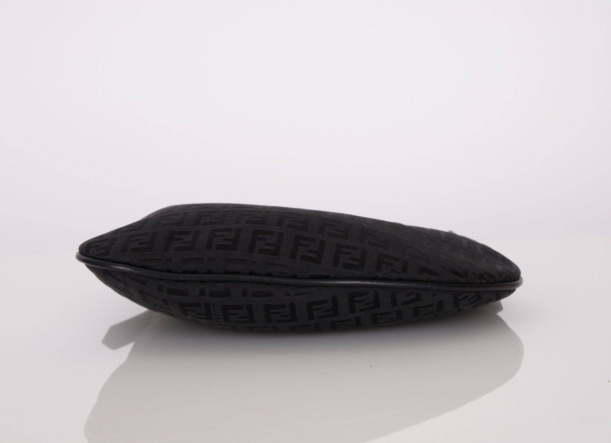 Fendi Black Zucchino Oyster Bag - FashioNica