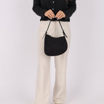 Fendi Black Zucchino Oyster Bag - FashioNica