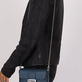 Fendi Blue Cuoio Romano Baguette Bag - FashioNica