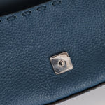 Fendi Blue Cuoio Romano Baguette Bag - FashioNica