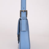 Fendi Blue Curio Leather Baguette - FashioNica