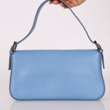 Fendi Blue Curio Leather Baguette - FashioNica