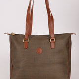 Fendi Brown Canvas Tote Bag - FashioNica