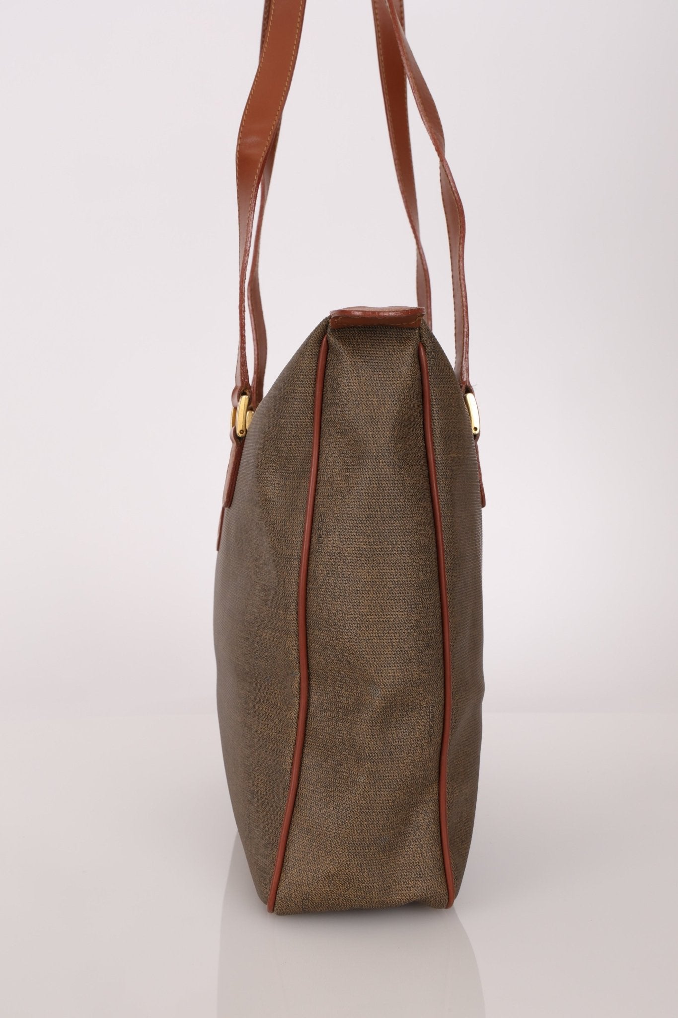 Fendi Brown Canvas Tote Bag - FashioNica