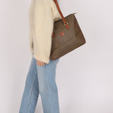 Fendi Brown Canvas Tote Bag - FashioNica
