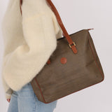 Fendi Brown Canvas Tote Bag - FashioNica