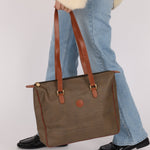 Fendi Brown Canvas Tote Bag - FashioNica