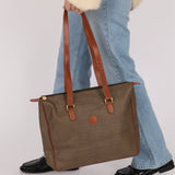 Fendi Brown Canvas Tote Bag - FashioNica