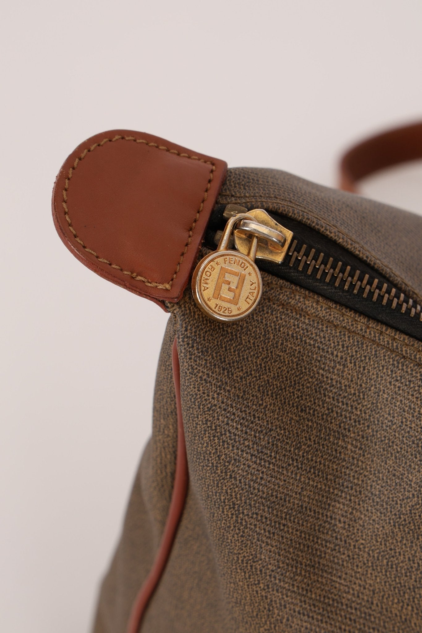 Fendi Brown Canvas Tote Bag - FashioNica