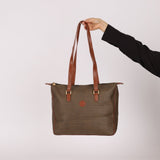 Fendi Brown Canvas Tote Bag - FashioNica