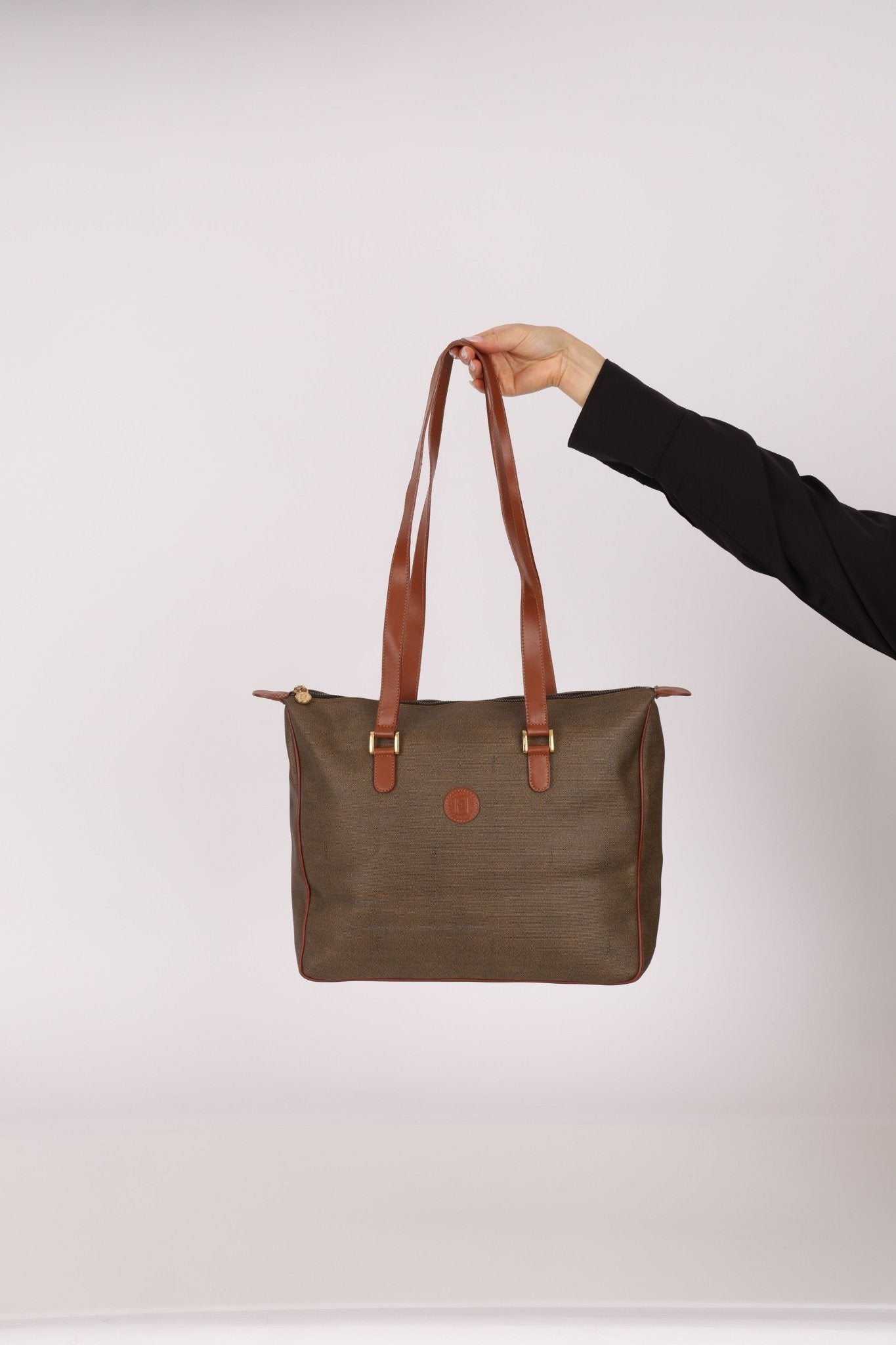Fendi Brown Canvas Tote Bag - FashioNica