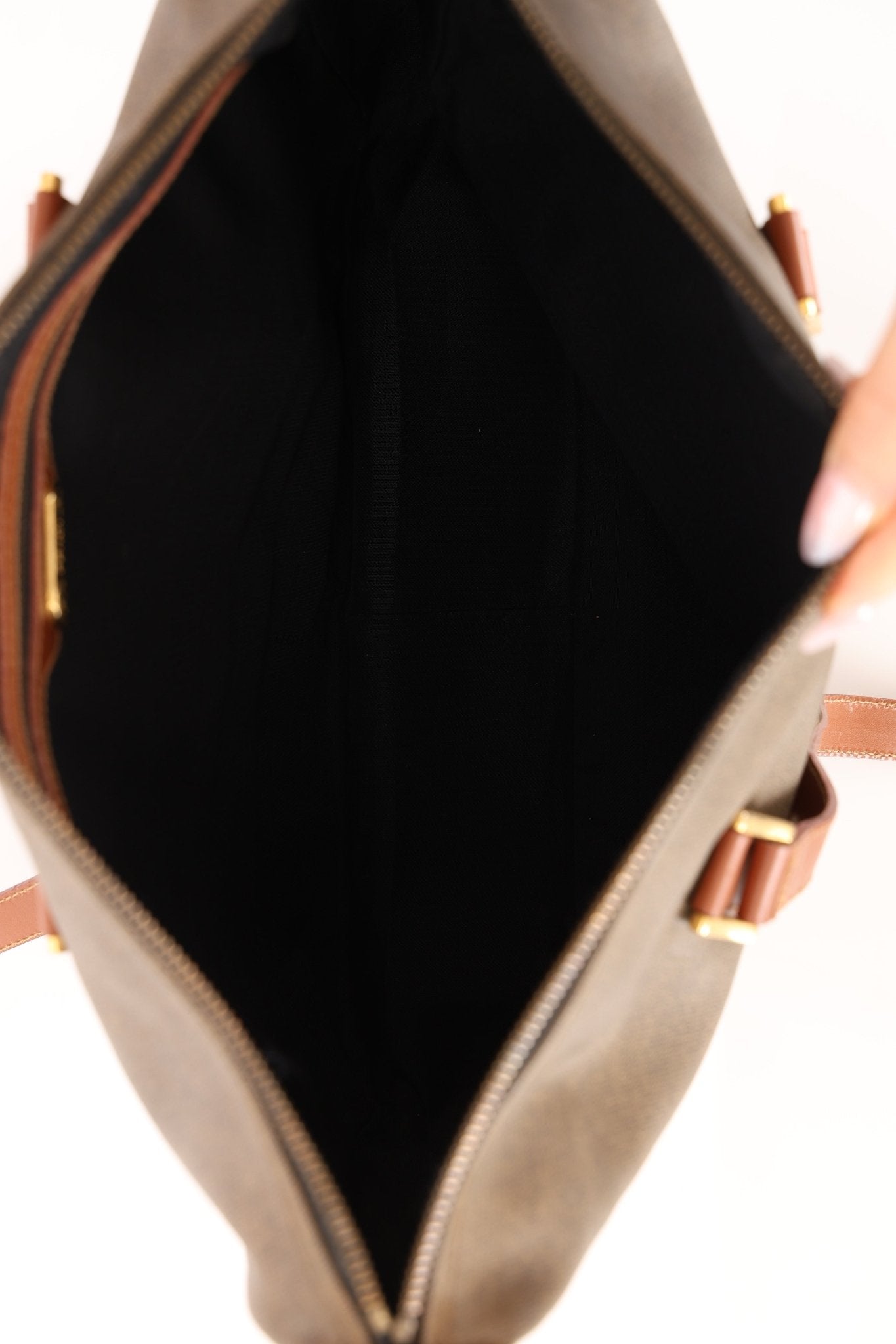 Fendi Brown Canvas Tote Bag - FashioNica