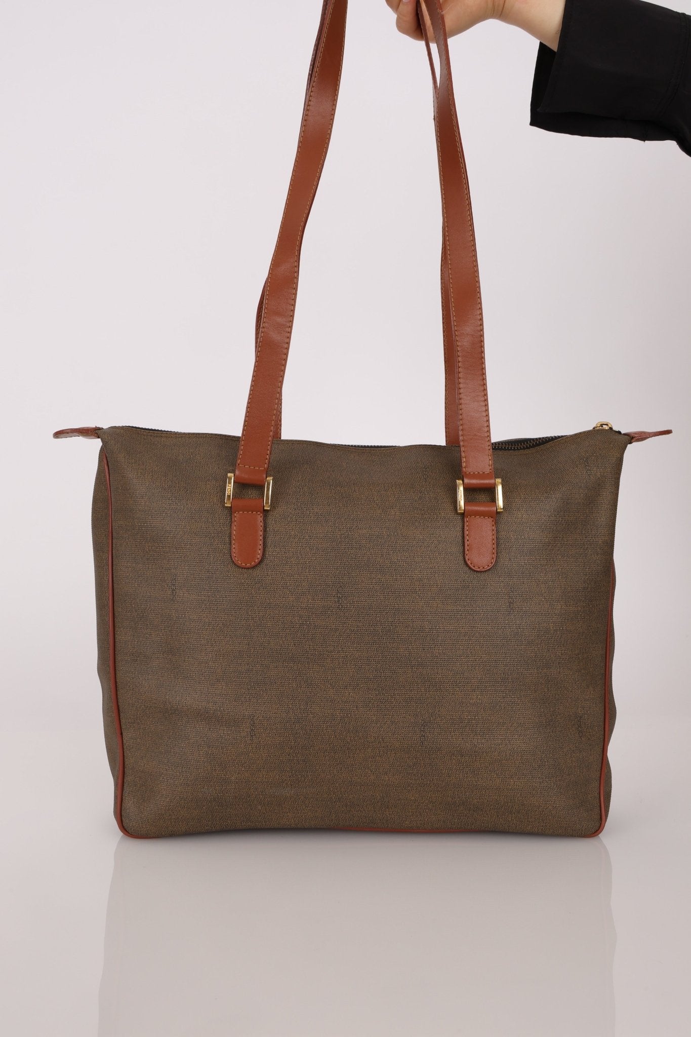 Fendi Brown Canvas Tote Bag - FashioNica